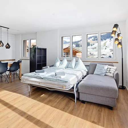 Chuenislodge1 Neu, Grosse Terrasse & Designerofen, Praechtige Aussicht אדלבודן