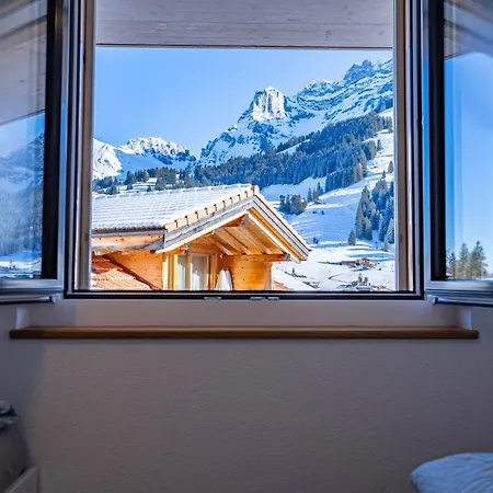 Chuenislodge1 Neu, Grosse Terrasse & Designerofen, Praechtige Aussicht Appartamento Adelboden