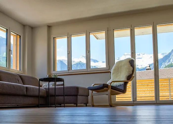 Apartman Chuenislodge1 Neu, Grosse Terrasse & Designerofen, Praechtige Aussicht Adelboden